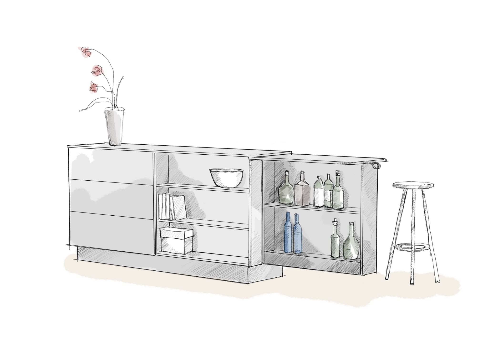 Peka Forte - Heavy Duty Full Extension Runner for Pull Out Storage